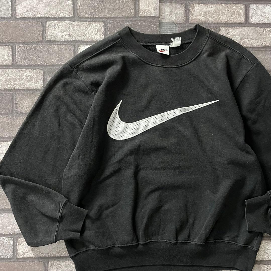 トップス 90's OLD NIKE short sweat shirt Black