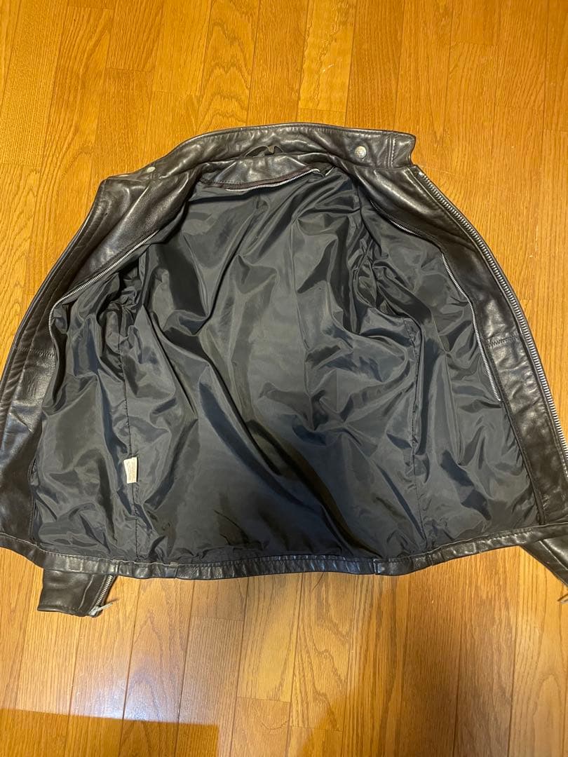 （良品）Schottシングルライダースジャケット