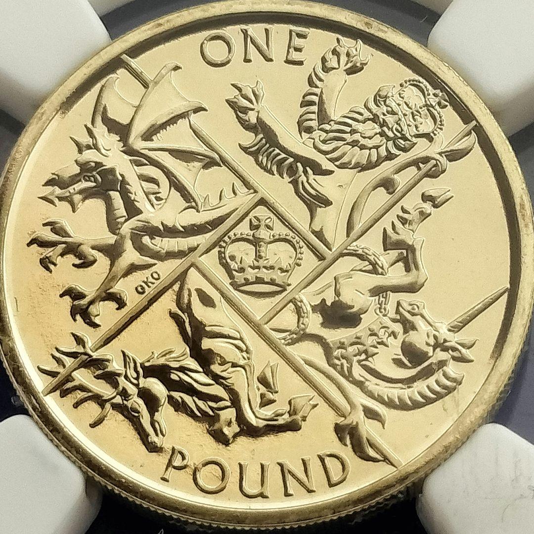 ちゃー★希少❗1ポンド硬貨（最後の円形）2016 NGC MS67