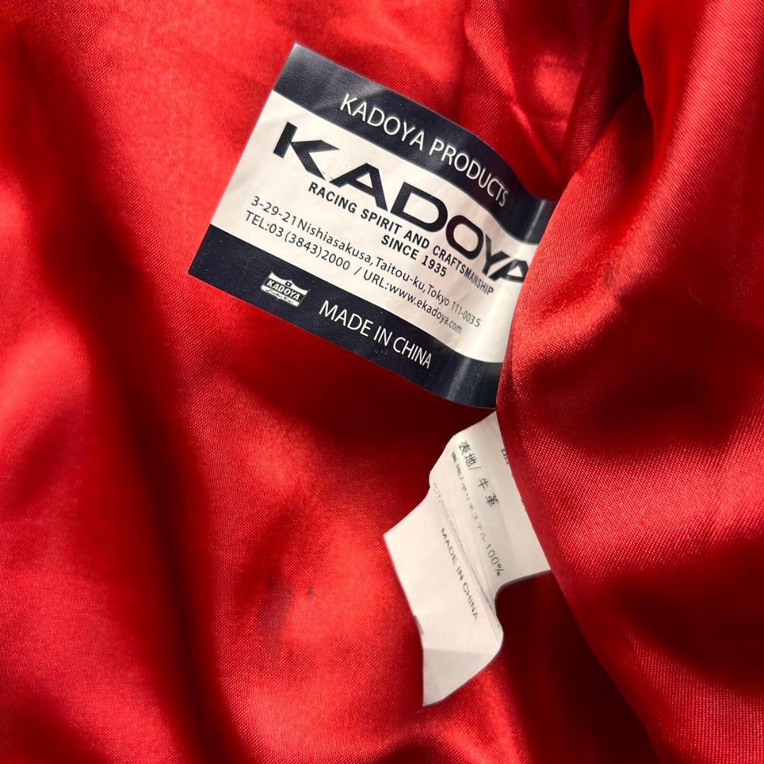 【美品】KADOYA キャロルタイプ ライダースジャケット レザージャケット 黒