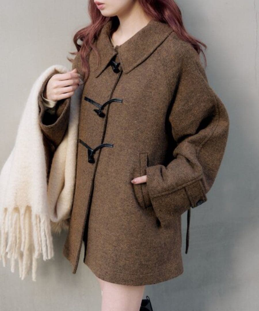 kastane 【ベスト付き】ダッフルフレアコート