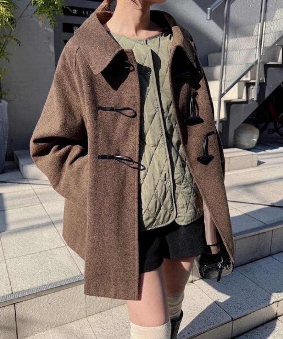 kastane 【ベスト付き】ダッフルフレアコート