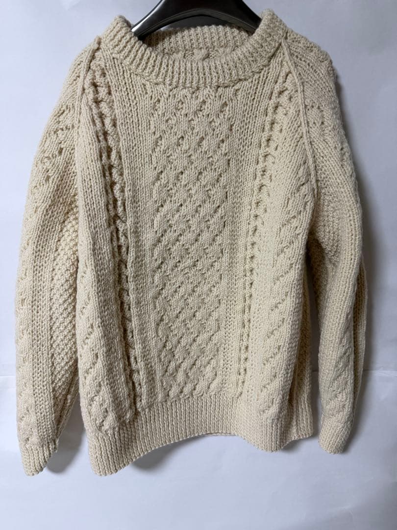 INVERALLAN / インバーアランハンドニットセーター 1A 茶タグ