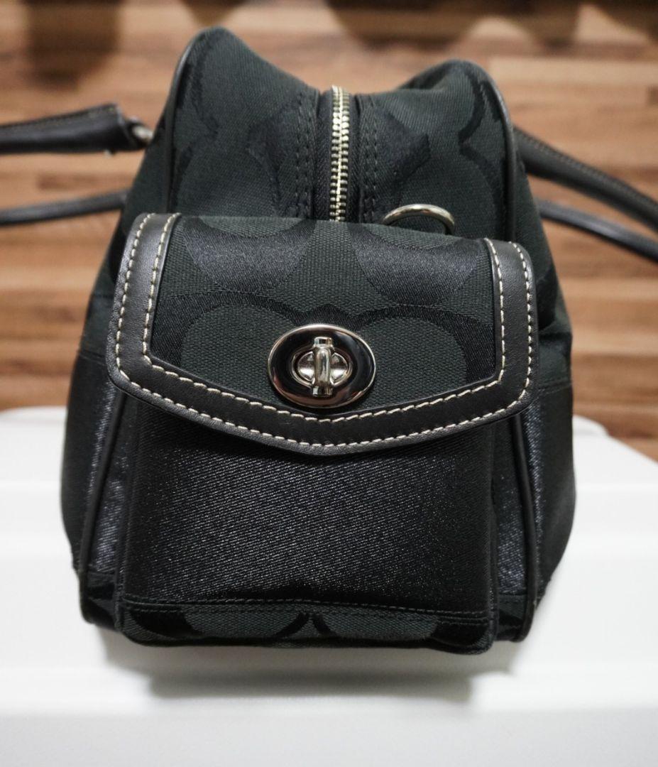 COACH ボストンバッグ 黒 美品 中古 数回使用