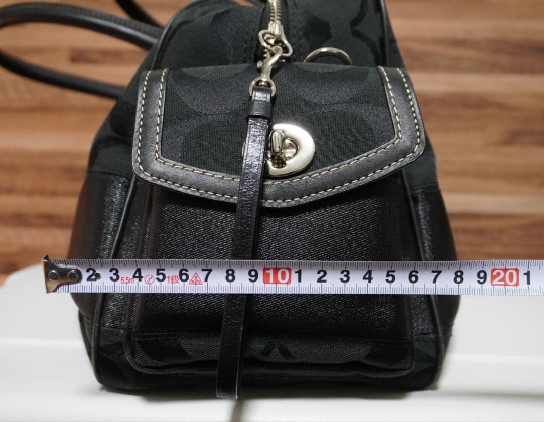 COACH ボストンバッグ 黒 美品 中古 数回使用