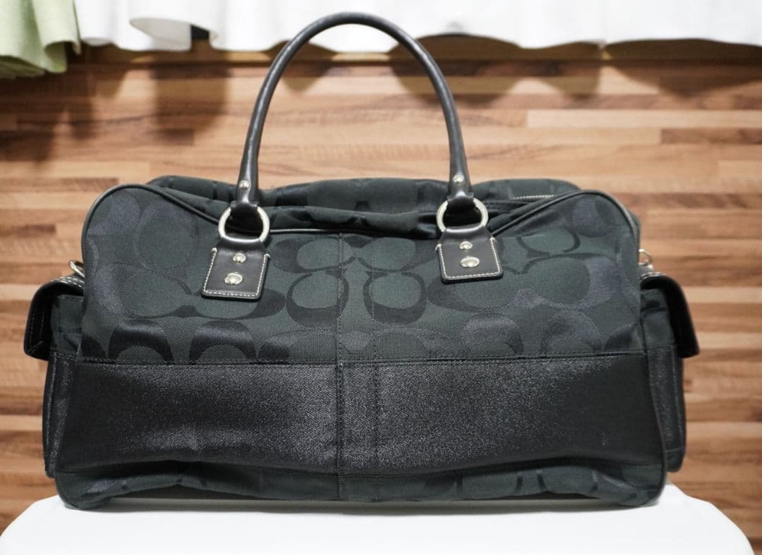 COACH ボストンバッグ 黒 美品 中古 数回使用