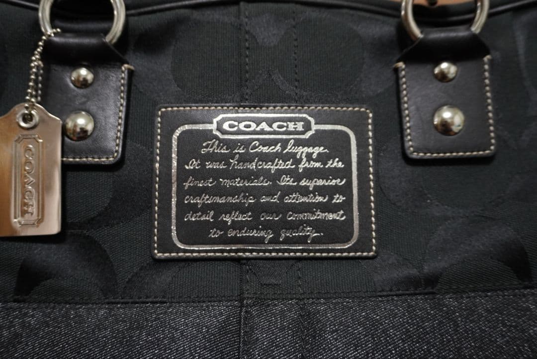 COACH ボストンバッグ 黒 美品 中古 数回使用