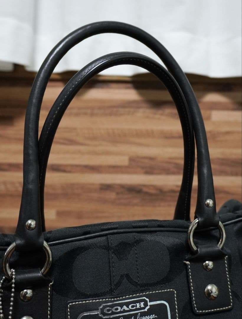 COACH ボストンバッグ 黒 美品 中古 数回使用