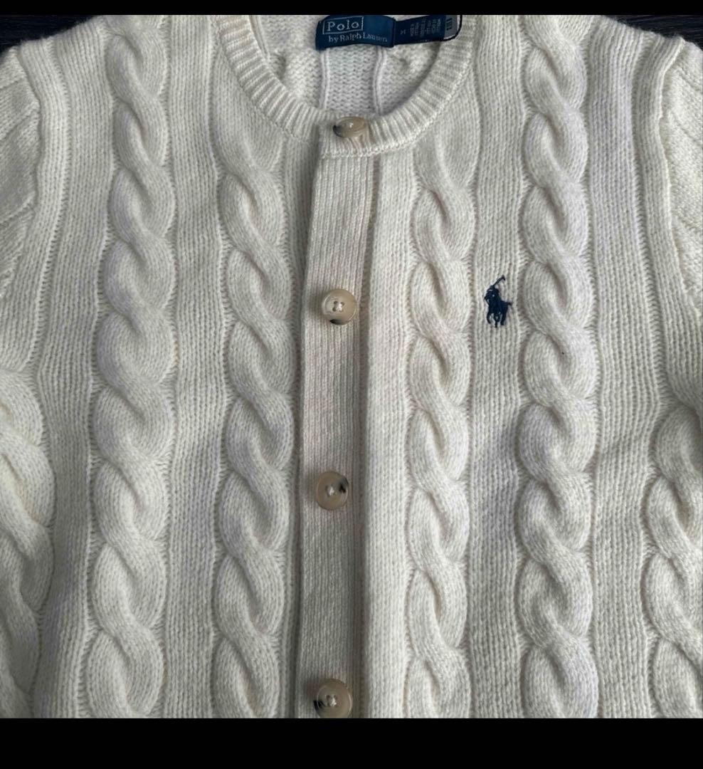 新品未使用！ウールカシミヤケーブルニットセーターMサイズ ラルフローレン