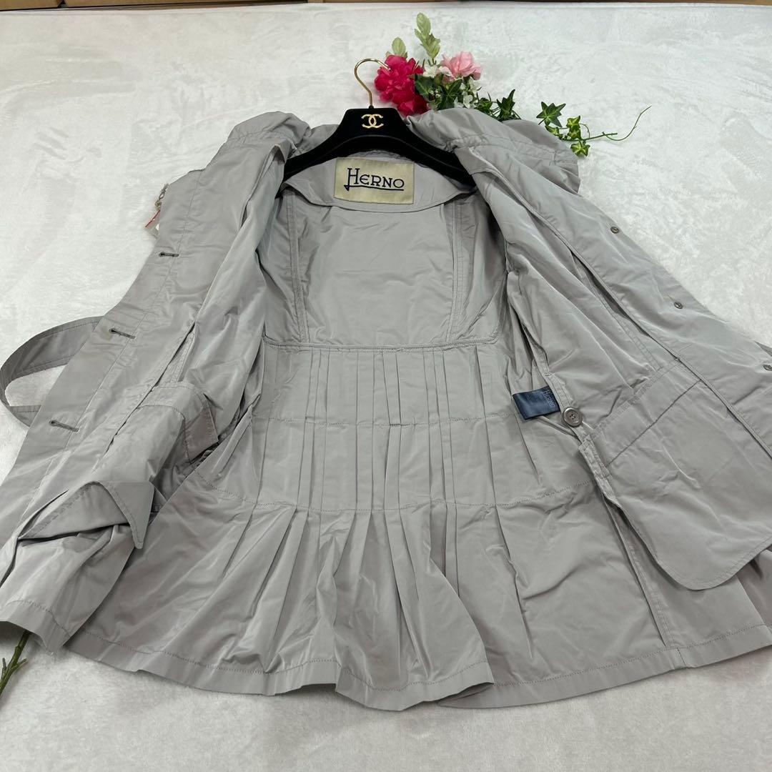 J895 新品未使用 2XL ヘルノ ナイロンジャケット グレー レディース