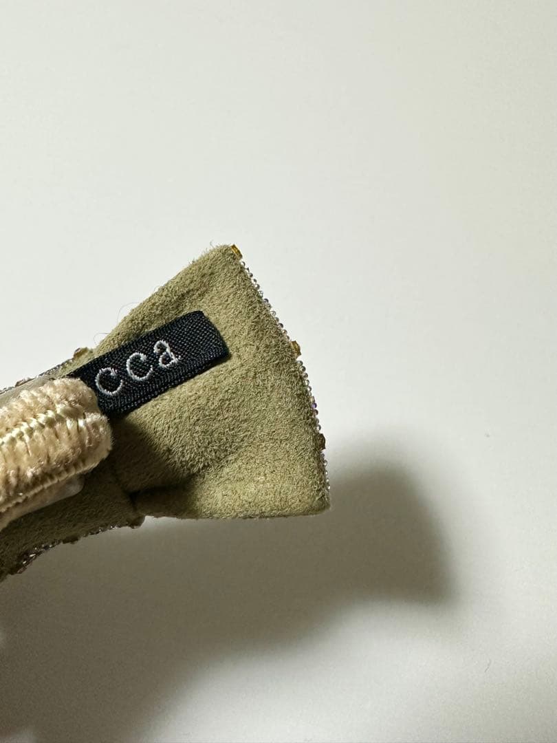 acca リボン付きゴム　水色