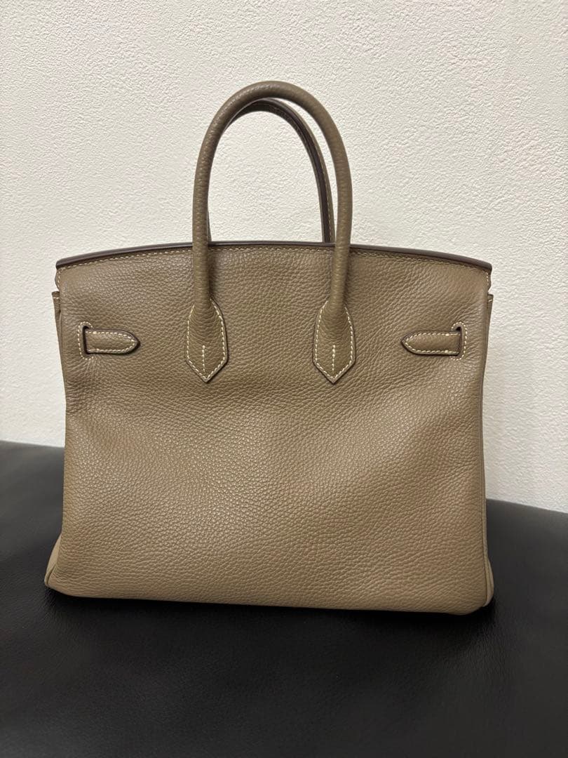 本革 人気エトゥープカラー ハンドバッグ