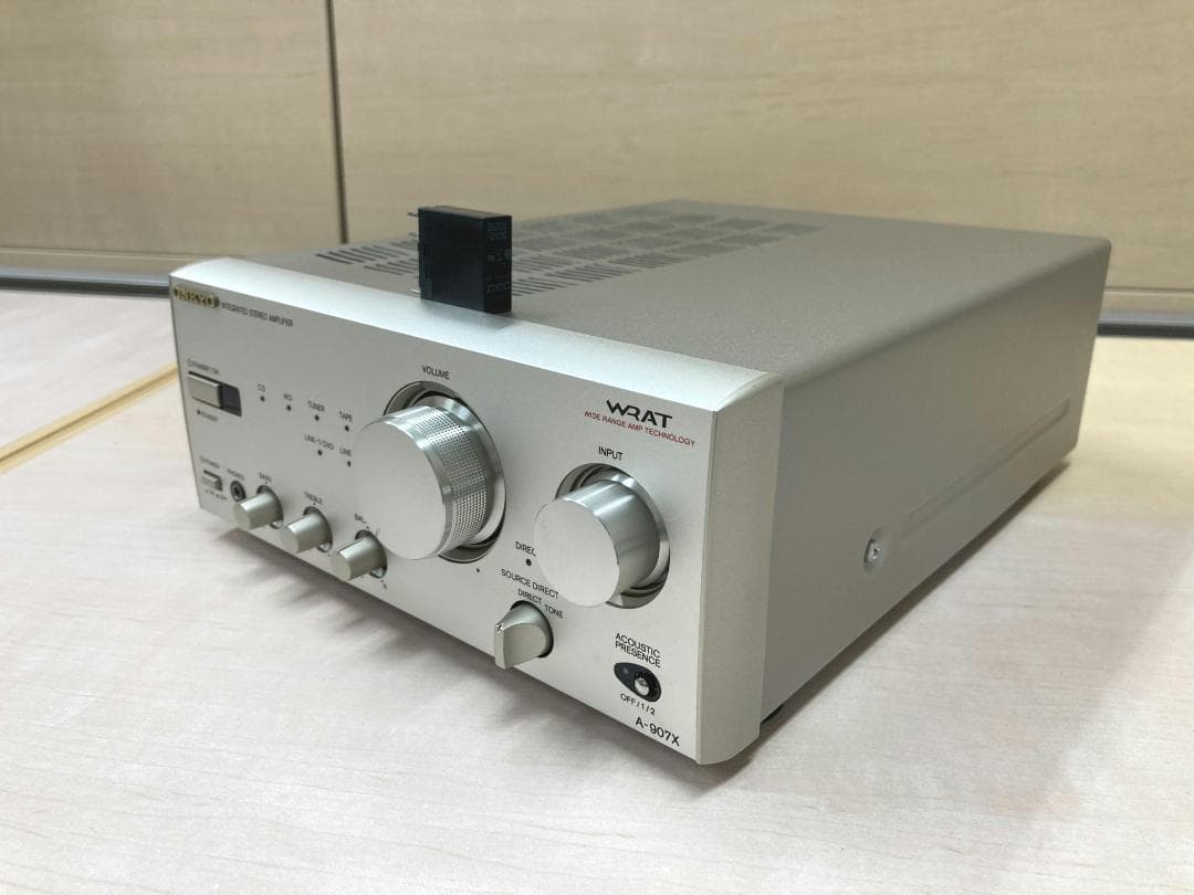 ★整備済み★ONKYO　A-907X　SPリレー交換済み　上級機　取説　上美品⑥