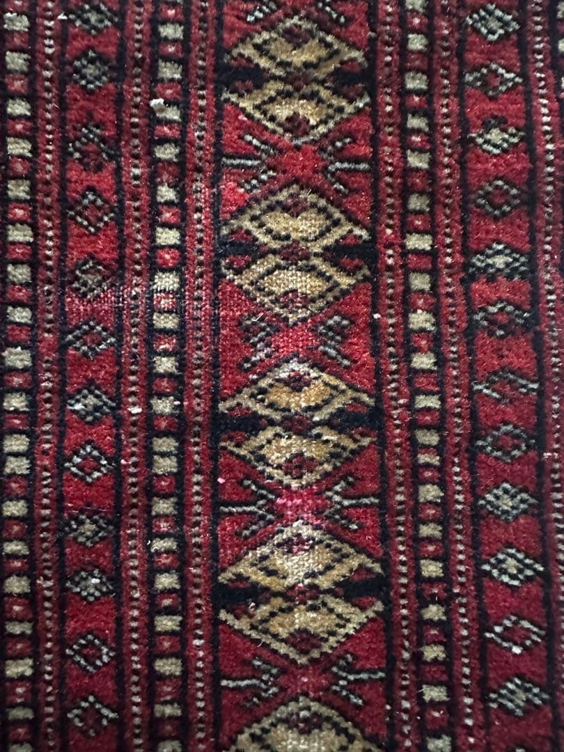 120×71 ヴィンテージラグ　手織ラグ