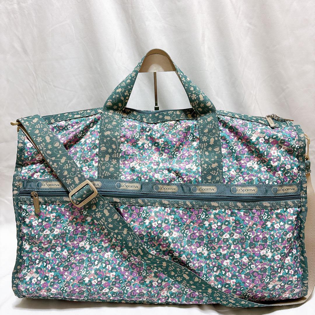 【入手困難】レスポートサック 日本限定 花 ボストン ラージサイズ 2way