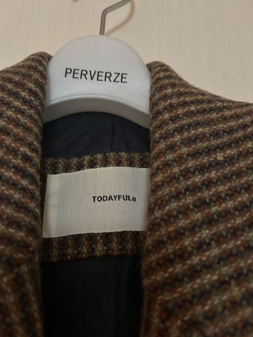 正規品　TODAYFUL チェックジャケット　36