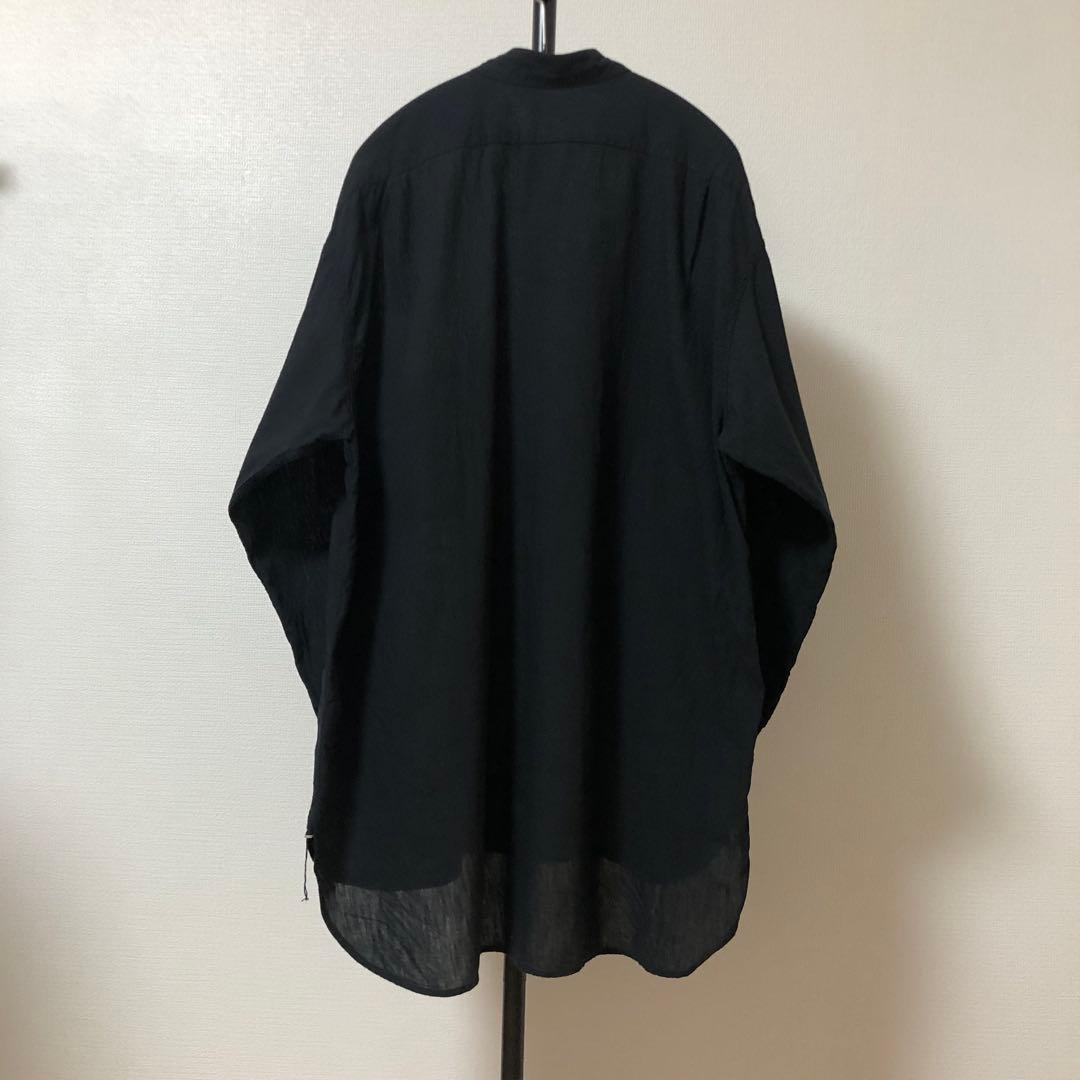 美品✨20ss サイズ3 コモリ プルオーバーシャツ ベタシャン 黒