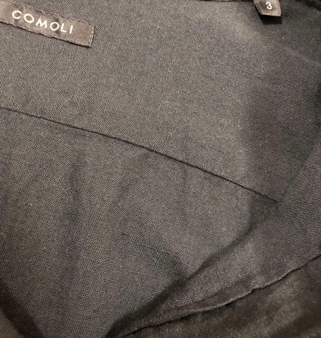 美品✨20ss サイズ3 コモリ プルオーバーシャツ ベタシャン 黒