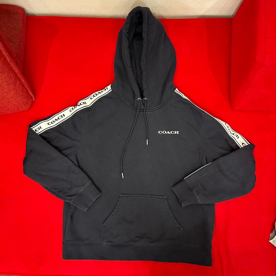 COACH フード付き ブラックパーカー