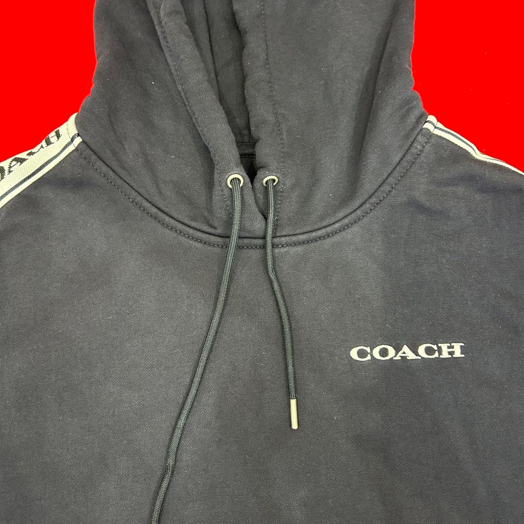 COACH フード付き ブラックパーカー