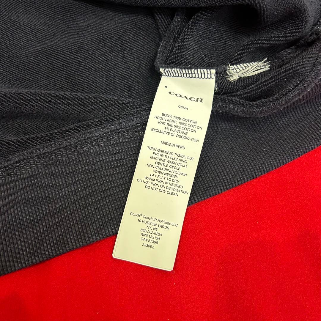 COACH フード付き ブラックパーカー