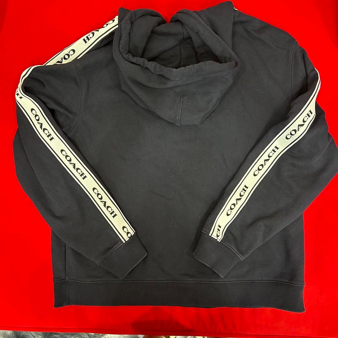 COACH フード付き ブラックパーカー