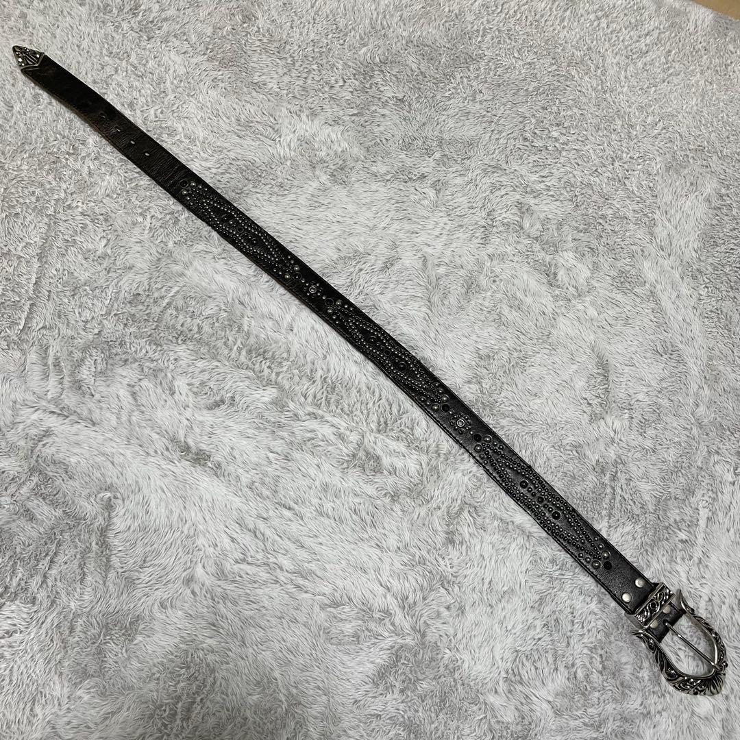 トルネードマート　スタッズベルト　レザー　Y2K グランジ　HTC ブラック