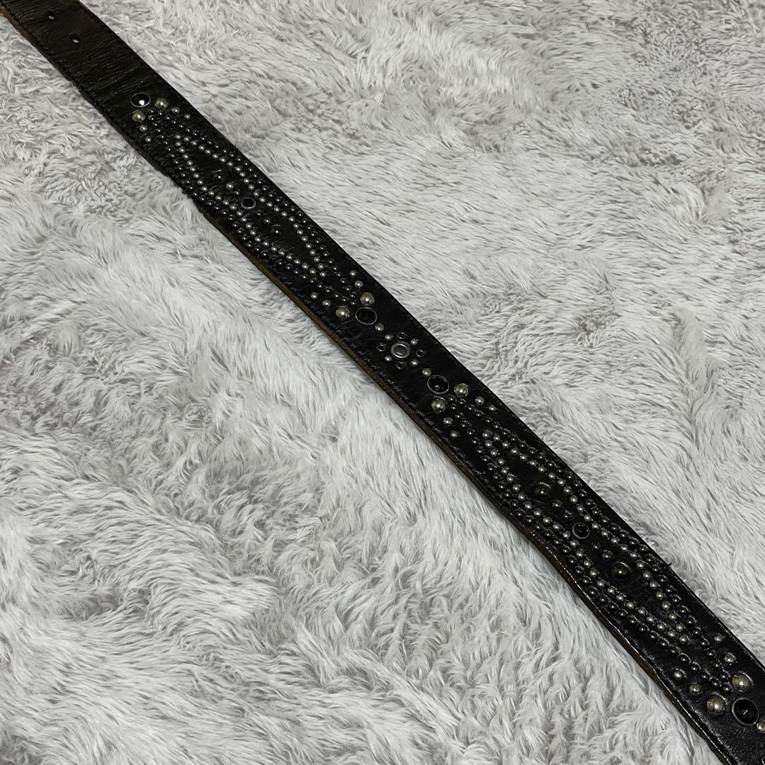 トルネードマート　スタッズベルト　レザー　Y2K グランジ　HTC ブラック