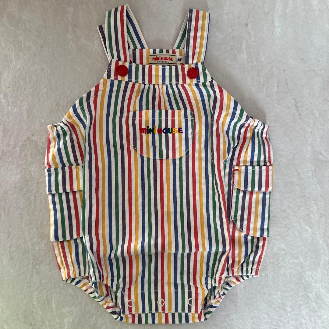 【新品未使用】ミキハウス mikihouse ロンパース　ダルマオール　サイズM