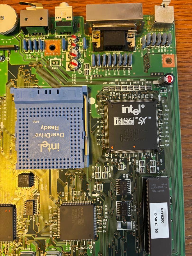 PC-9821Ce 本体とキーボード 動作品