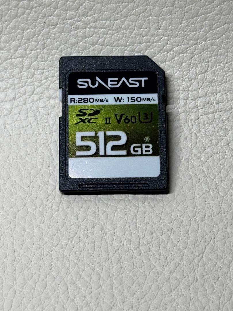 SUNEAST 512GB SDXC UHC-Ⅱ V60カード　中古