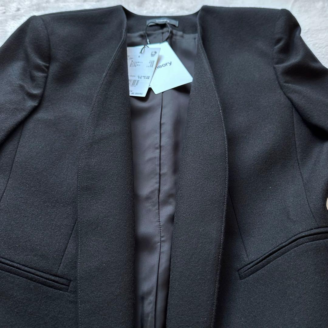 新品未使用品✨セオリー LIGHT SAXONY2 パンツスーツ ノーカラー 4