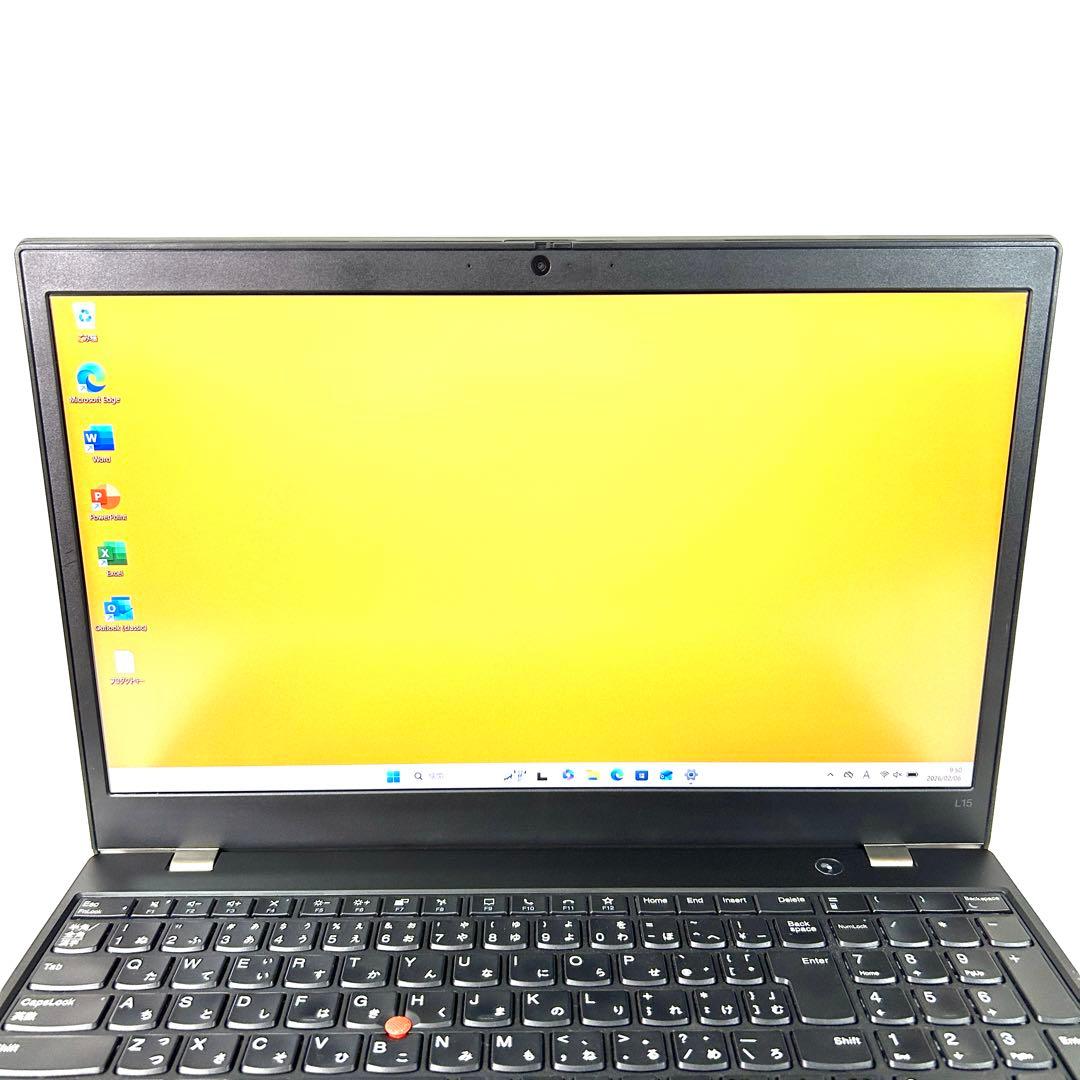 美品 Lenovo ThinkPad L15 バッテリー超良好 Office