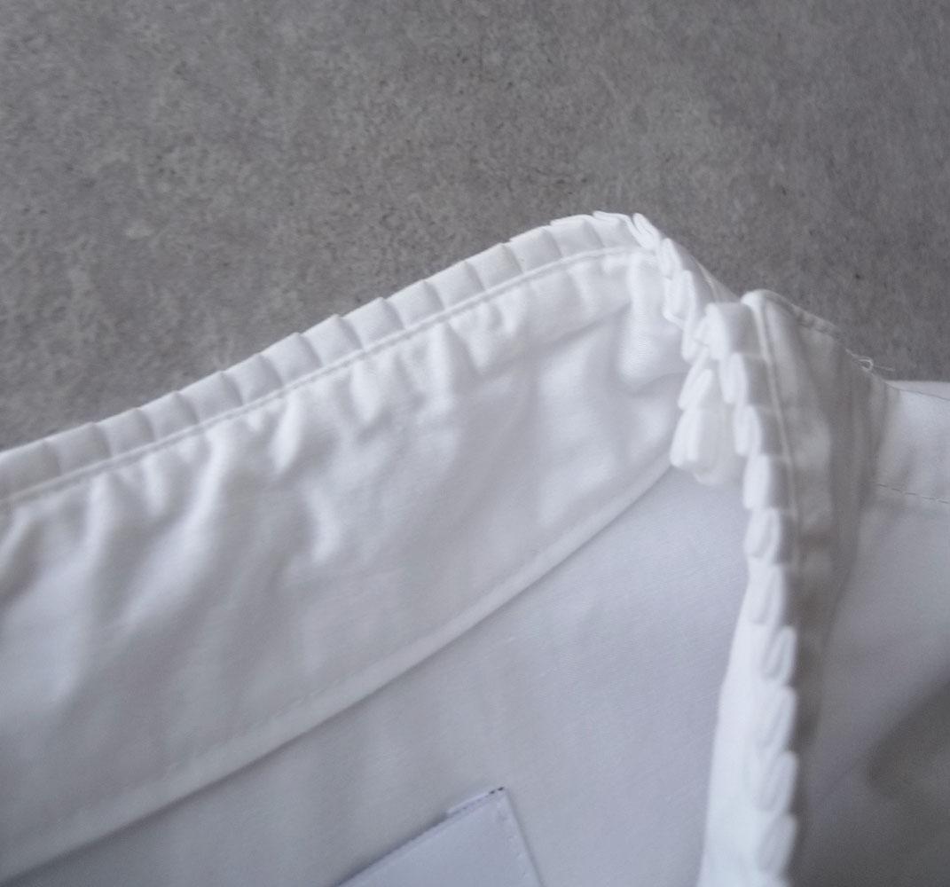 美品 ウィムガゼット 4,3万円 コルピエロ スタンドカラーブラウス ホワイト