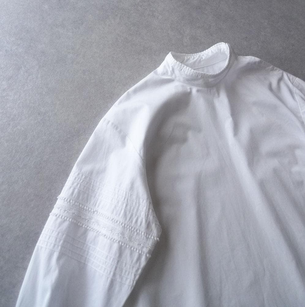 美品 ウィムガゼット 4,3万円 コルピエロ スタンドカラーブラウス ホワイト