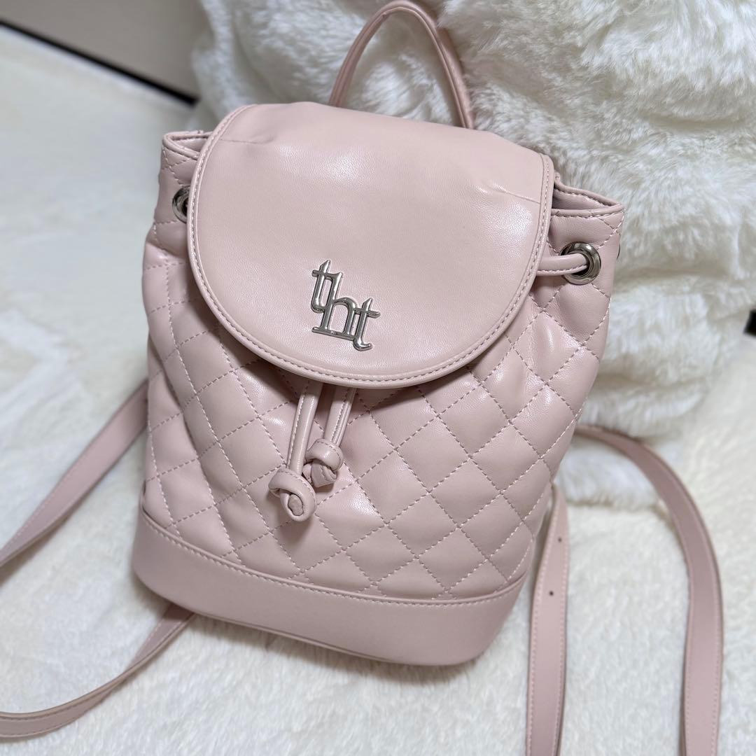 threetimesバックパック リュック ピンク tht