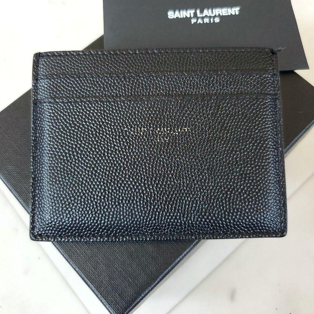良品 サンローラン 名刺入れ カードケース キャビア Saint Laurent