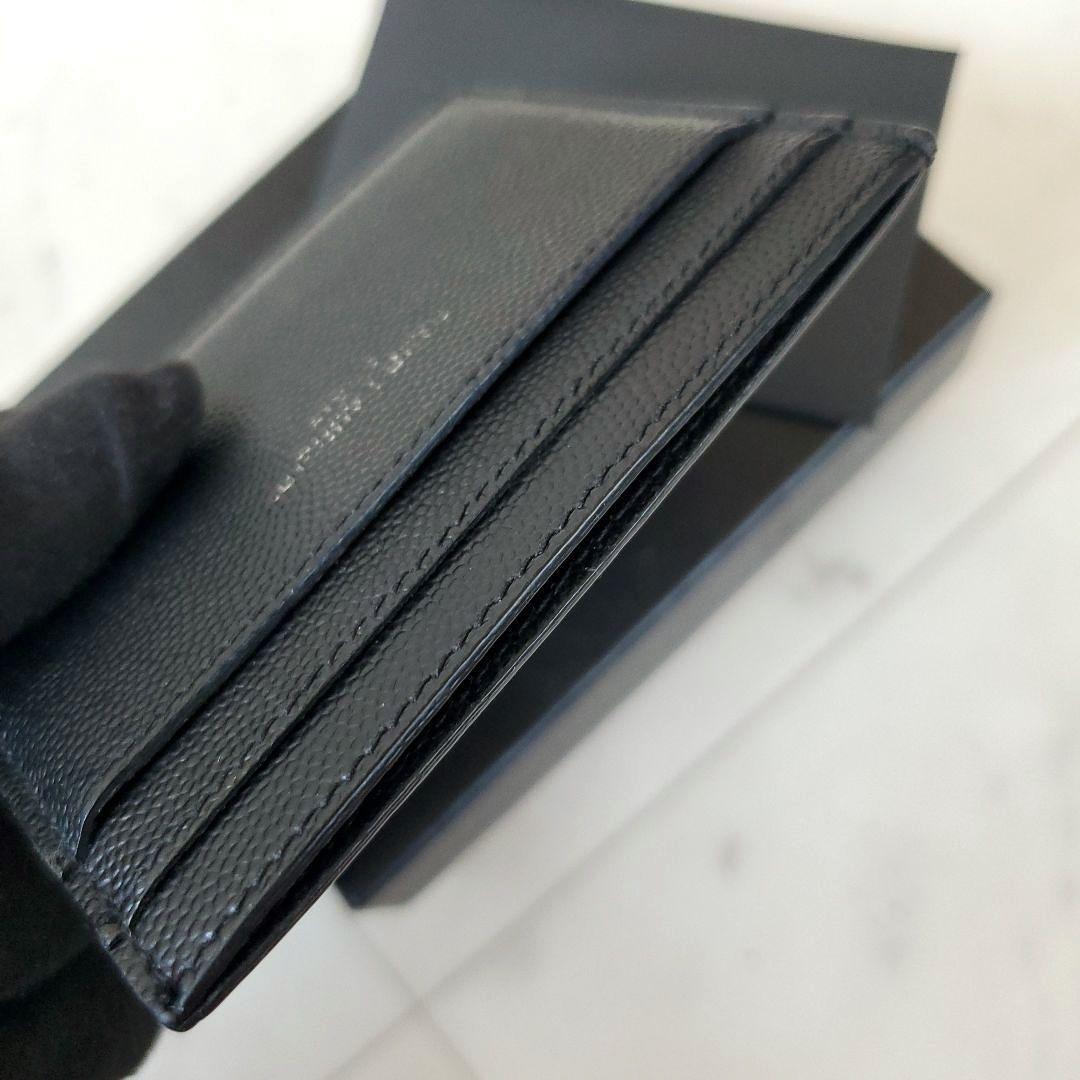 良品 サンローラン 名刺入れ カードケース キャビア Saint Laurent
