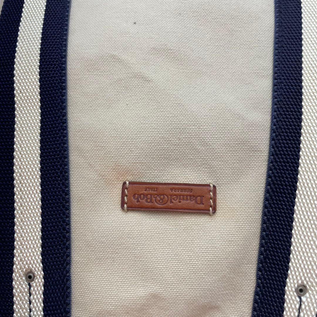 【美品】ダニエル＆ボブ 2way トートバッグ キャンバス ストライプ