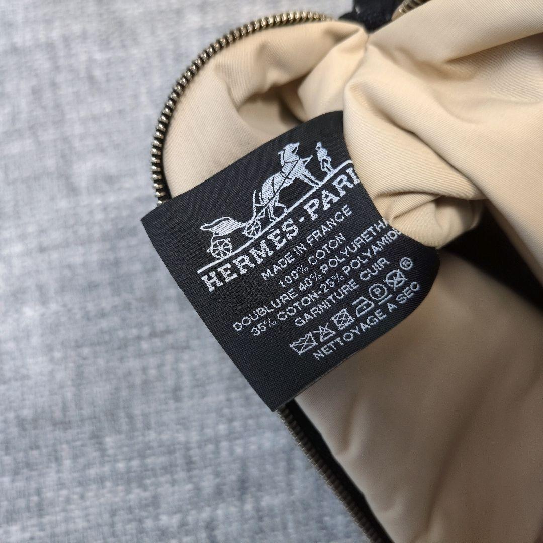 エルメス　近年モデル　ボリードポーチ20　Hロゴ　ブラック