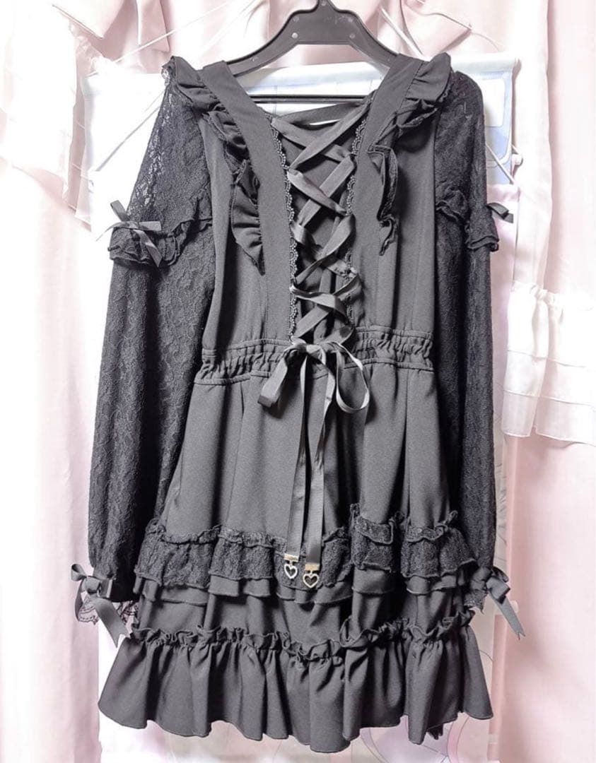 LIZLISA 黒ワンピース