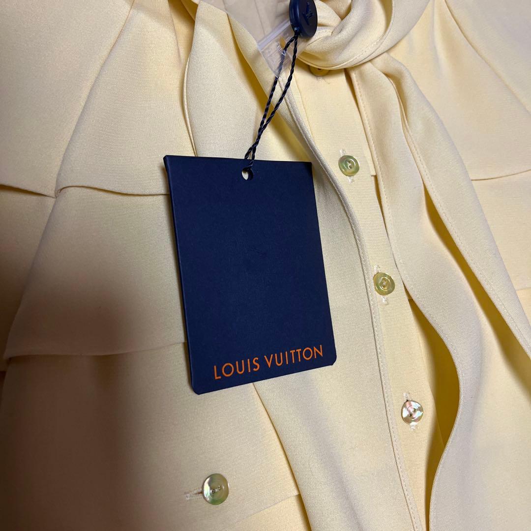 ルイヴィトン　LV ブラウス　LOUIS VUITTON トップス　春　イエロー