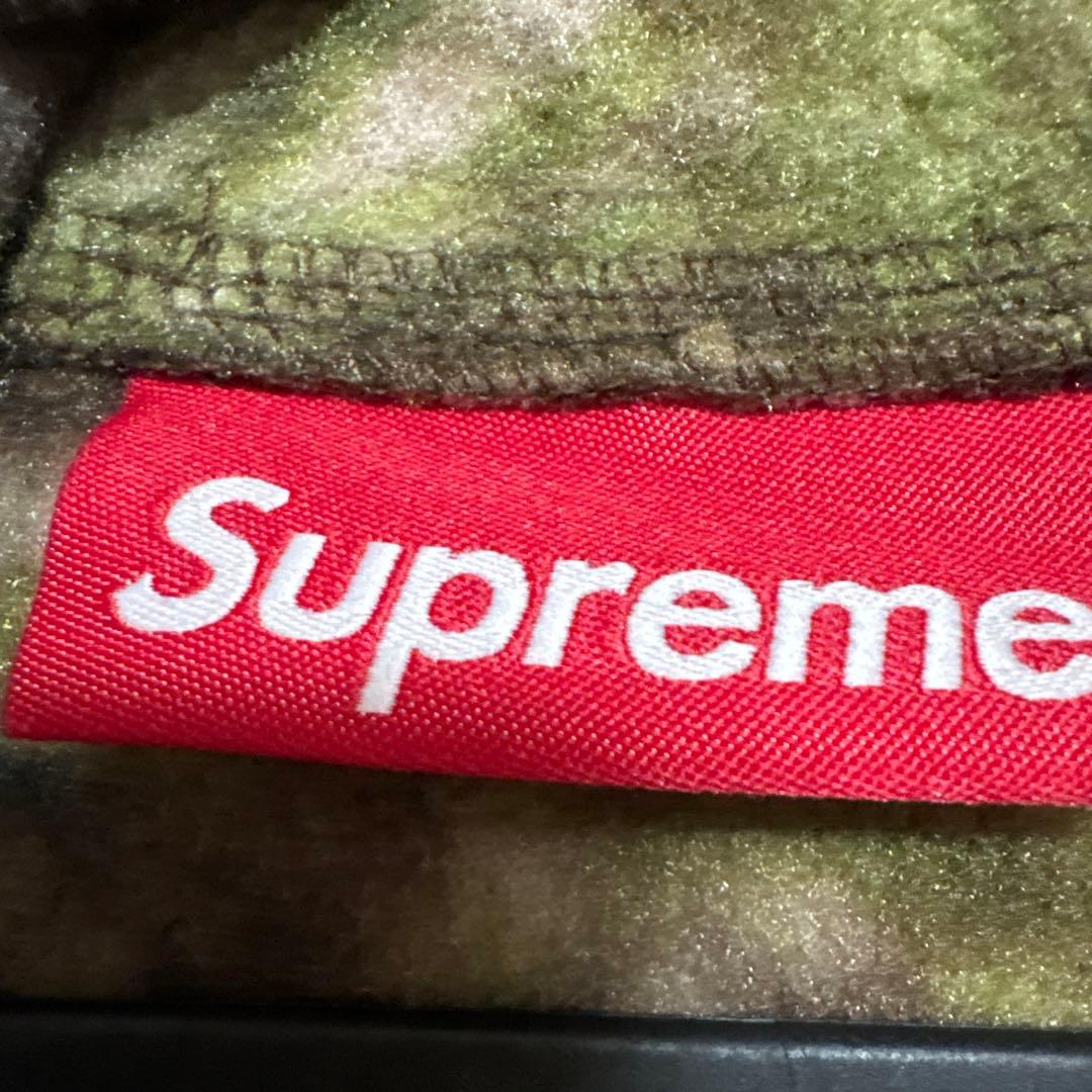 25FW Supreme Polartec Half Zip Camo サイズM