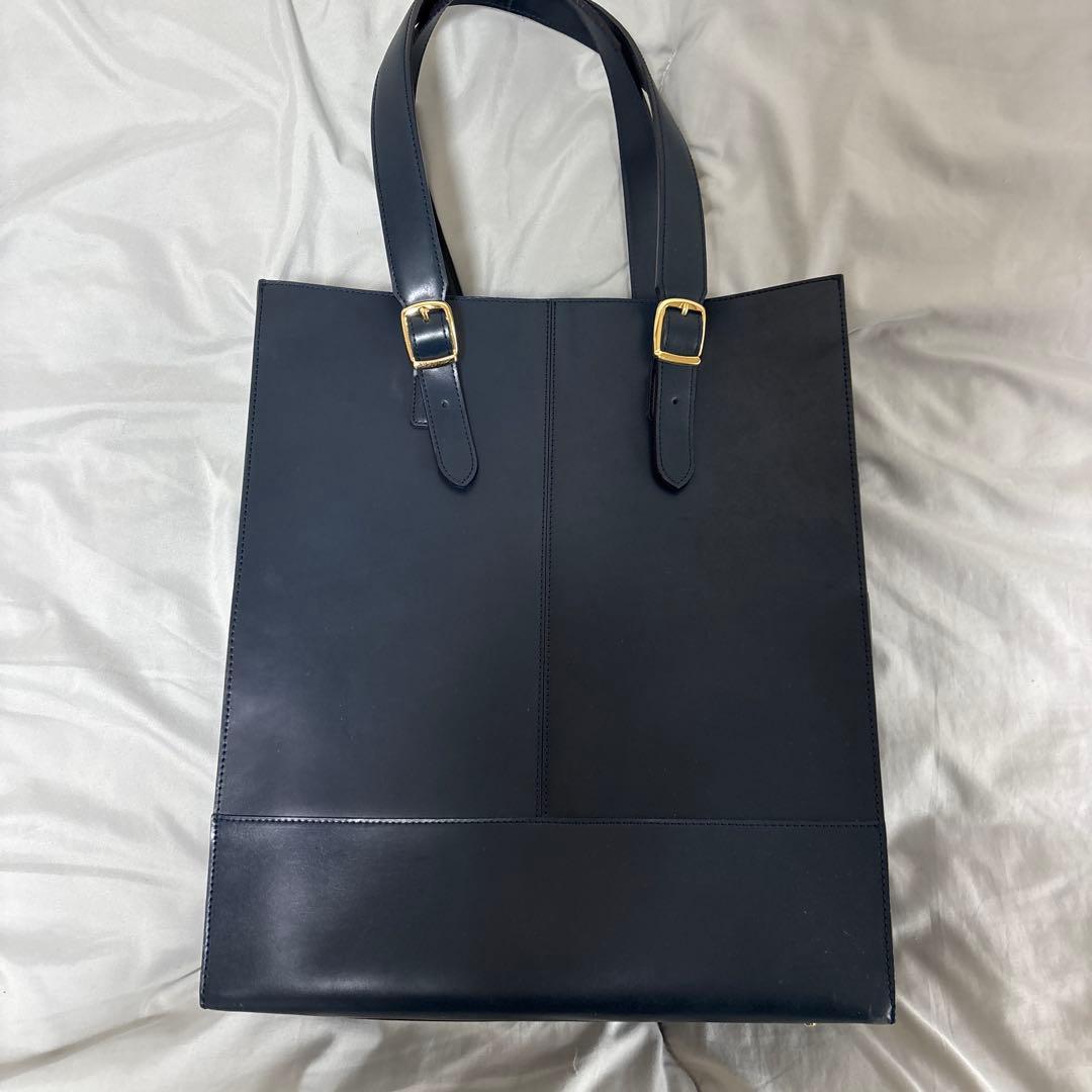 A4 通勤 ビジネス トートバッグ ネイビー
