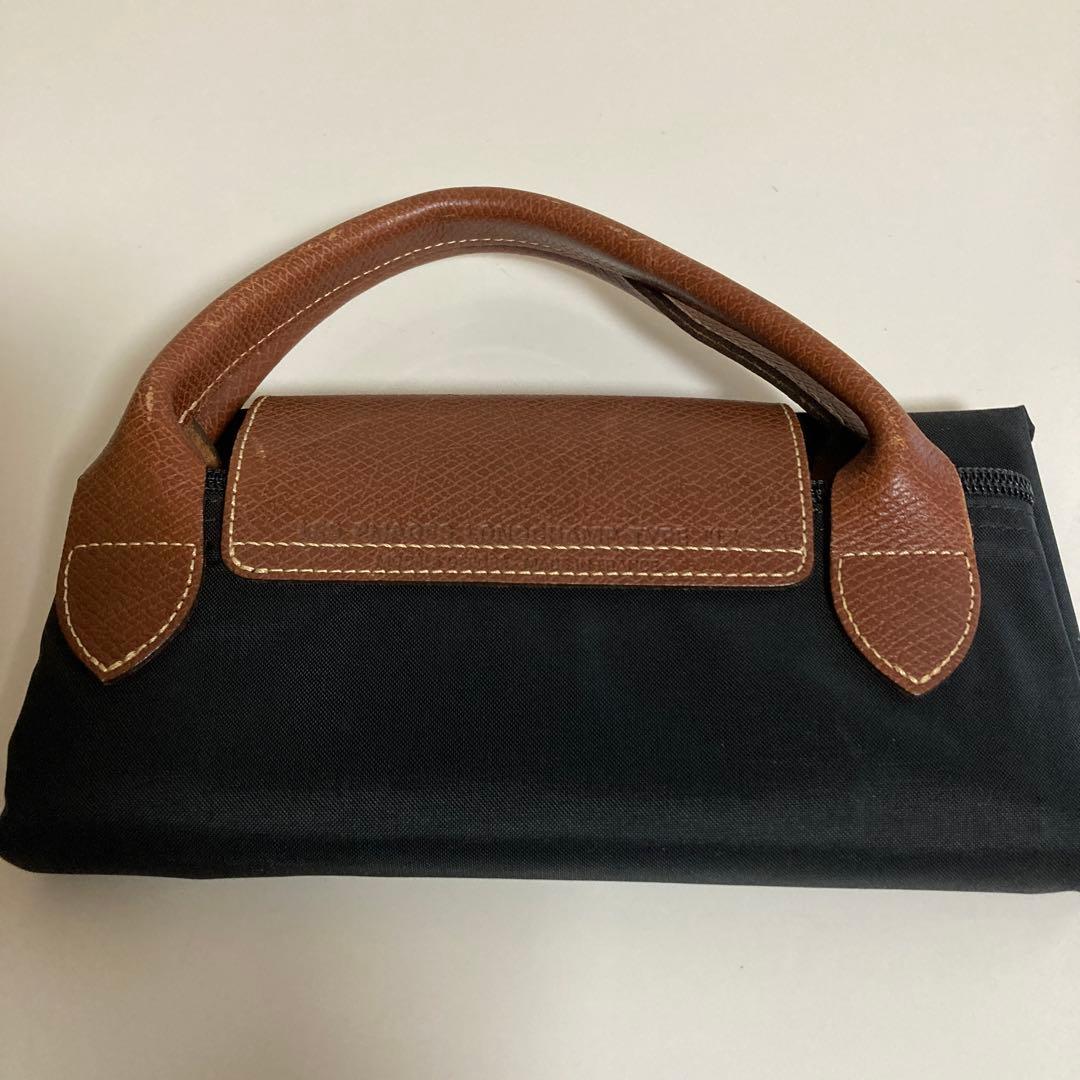 《極美品》ロンシャン　ルプリアージュ　バッグ 折り畳みトラベルバッグ　ボストン黒