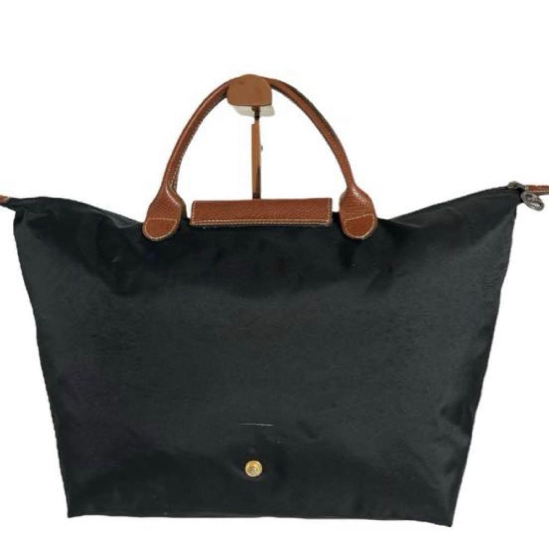 《極美品》ロンシャン　ルプリアージュ　バッグ 折り畳みトラベルバッグ　ボストン黒