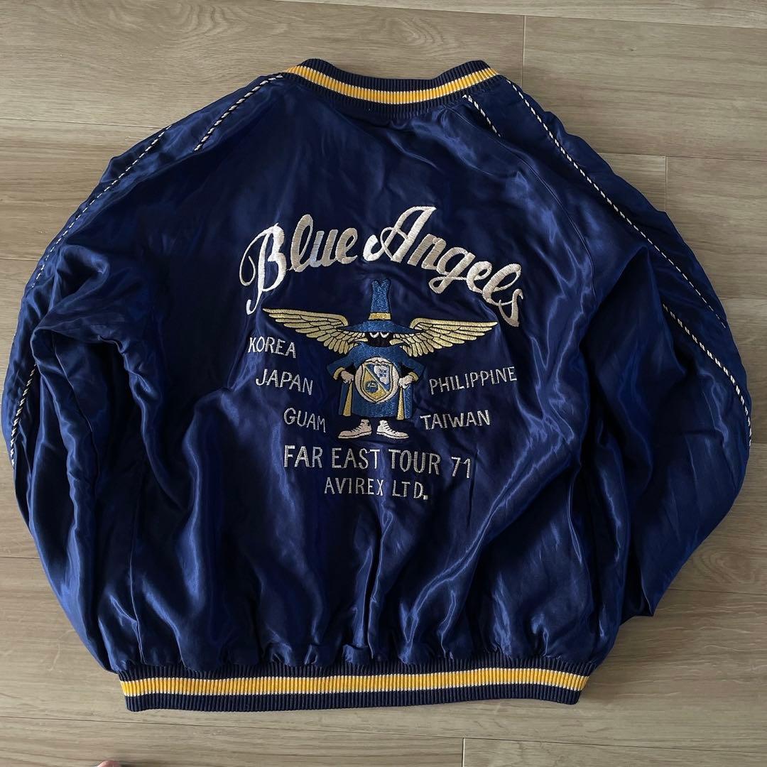 AVIREX テーラー東洋 コラボ サテンスカジャン XL