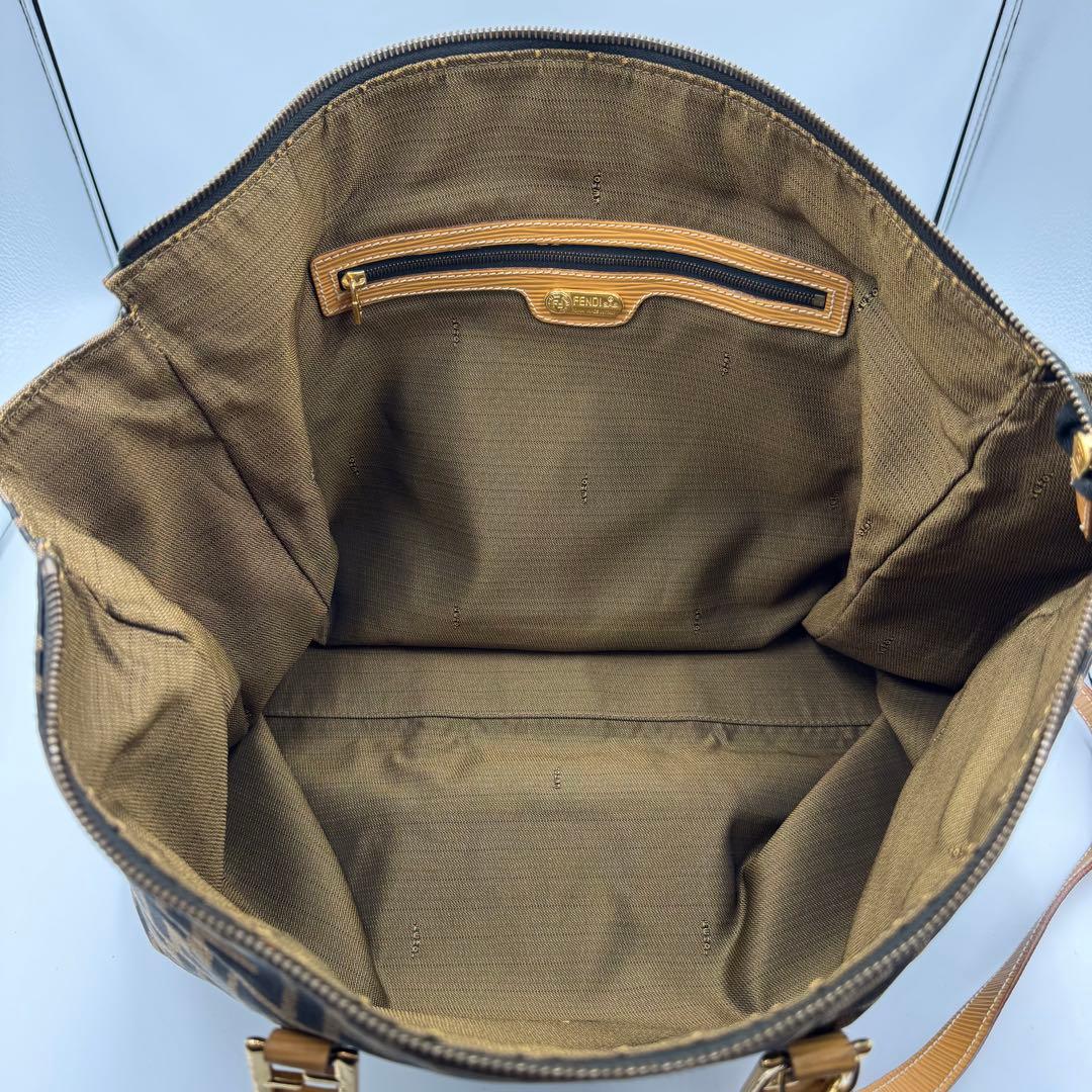 FENDI フェンデ ズッカ 2wayトートバッグ ショルダーバッグ FFロゴ