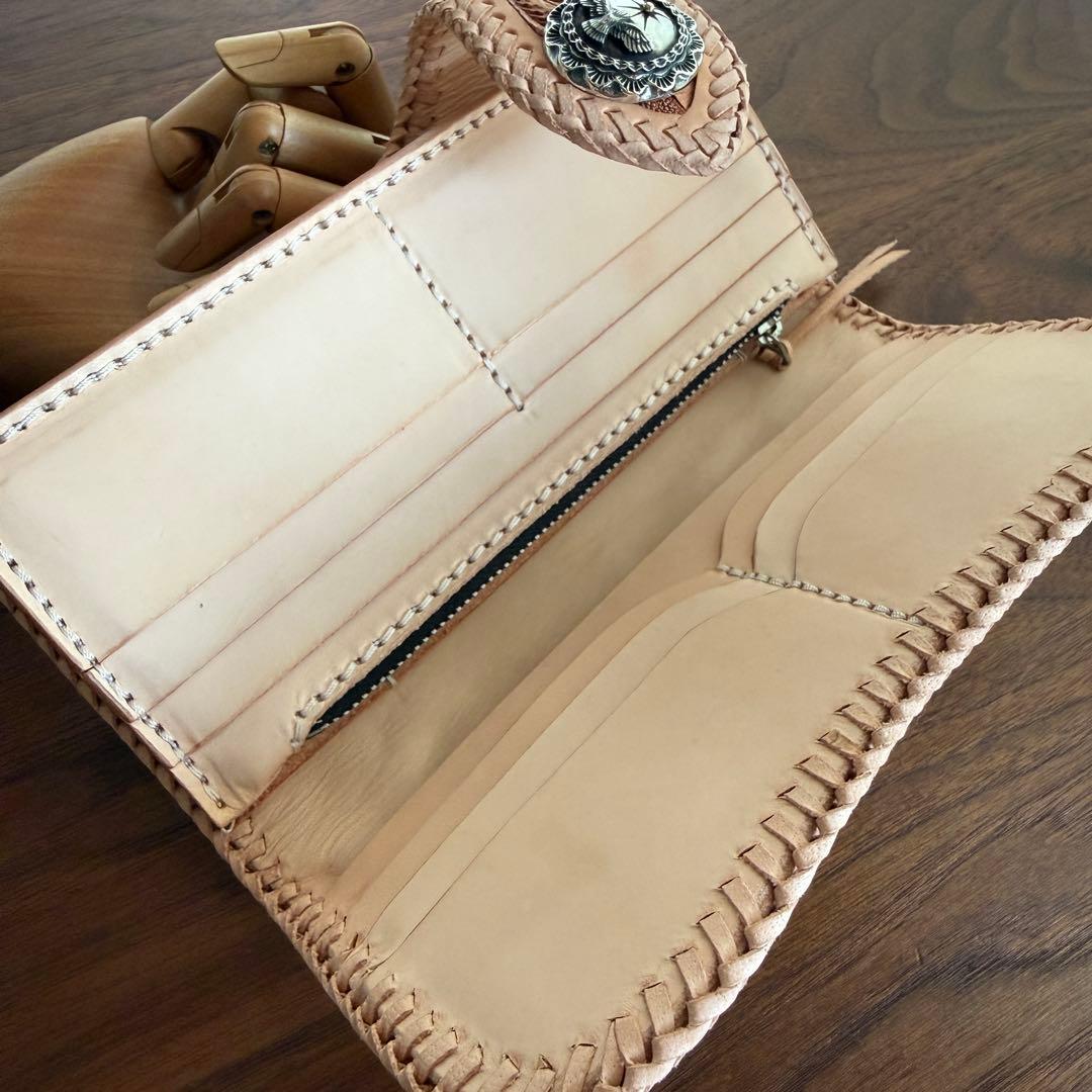 【訳アリ格安品】Carving Wallet イーグル　本革 財布 店頭品　本物