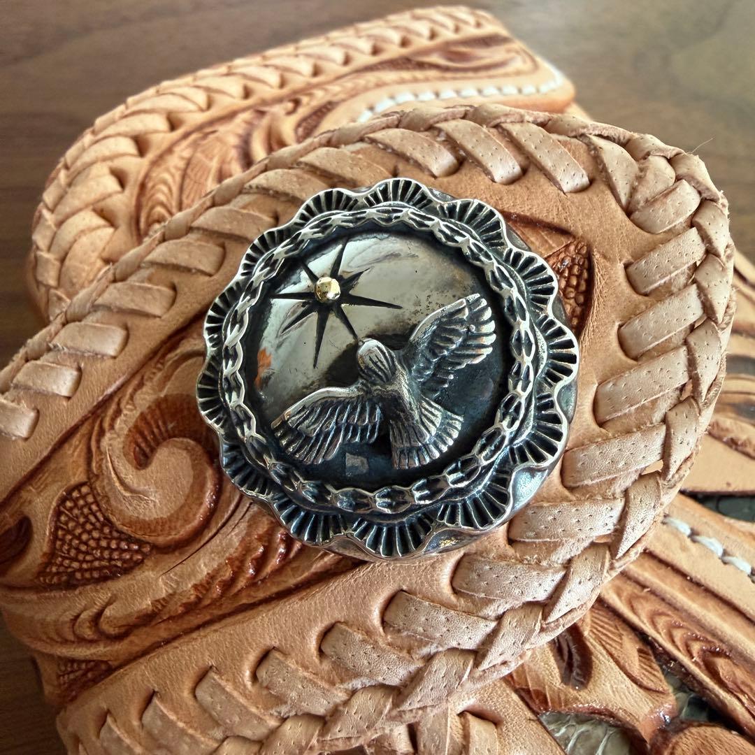 【訳アリ格安品】Carving Wallet イーグル　本革 財布 店頭品　本物